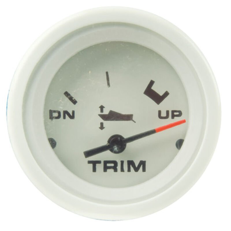 GAUGE ARCTIC WHT TRIM (Merc&Yamaha)