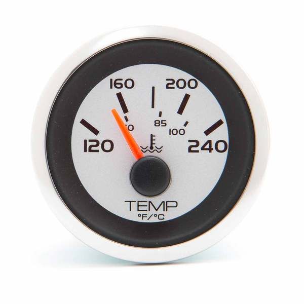 GAUGE SILVER ARGENT WATER TEMP